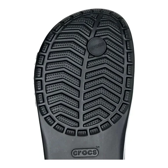 Crocs Bayaband Womens Flip Flop Sandals Size 8 - 9 Black & White‎ Water Friendly - Picture 12 of 14